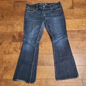 American Eagle Women's ARTIST Indigo Flare Jeans SIZE 14